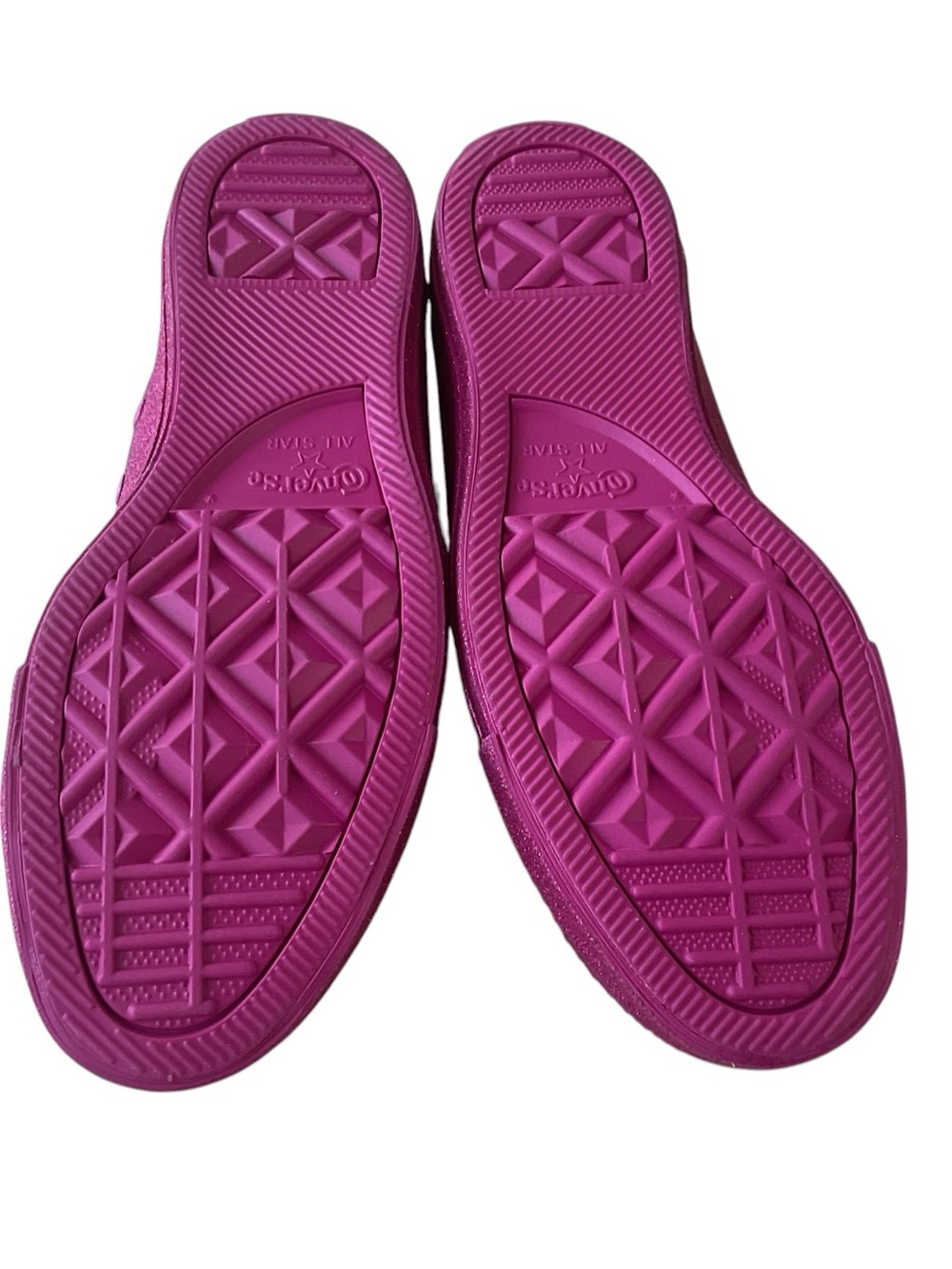 Converse Low Top Sneakers in Magenta Glitter - Picture 5 of 7